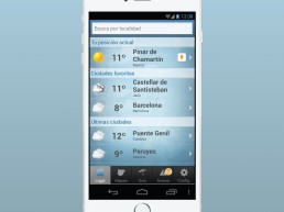 La predicción del tiempo en plataforma App